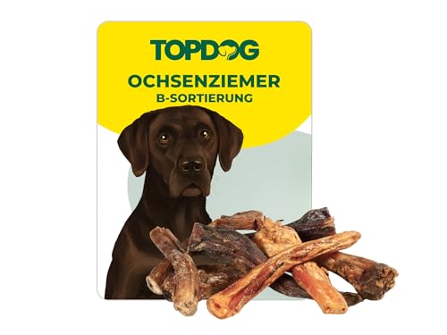 Top Dog Premium Ochsenziemerenden, Kausnack für Hunde - B-Sortierung (1 KG - gemischt) von TOP DOG Heimtiernahrungs GmbH