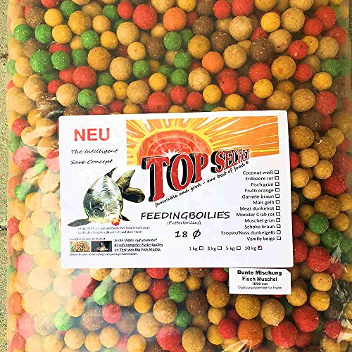 TOP SECRET Futterboilie 10Kg 16-20mm Fisch-Mix TOP SECRET Futterboilie 10Kg 16-20mm Fisch-Mix von TOP SECRET