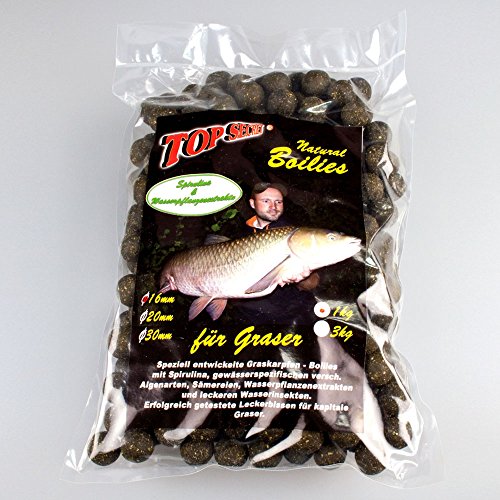 TOP SECRET Natural Graskarpfen Boilies 1 Spirulina 16mm 1Kg TOP SECRET Natural Graskarpfen Boilies 1 Spirulina 16mm 1Kg von TOP SECRET