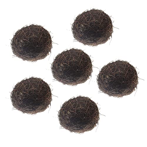 TOPBATHY 1 Satz Vogelnest-Simulation Aus Rattan Vogelnester Basteln Künstliches Vogelnest Mit Eiern Vogelnest Künstlich Vogelnest Dekoration Vogelhäuser Im Freien Rattan-Vogel Für 6 Stück TOPBATHY 1 Satz Vogelnest-Simulation Aus Rattan Vogelnester Basteln Künstliches Vogelnest Mit Eiern Vogelnest Künstlich Vogelnest Dekoration Vogelhäuser Im Freien Rattan-Vogel Für 6 Stück von TOPBATHY