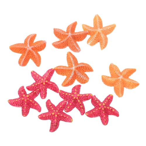 TOPBATHY 10stücke Akvaryum Dekoration Imitierte Seesterne Mikrolandschafts-seesterne Meerestier-schmuck Lebendige Seesterne Aquarium-dekor von TOPBATHY