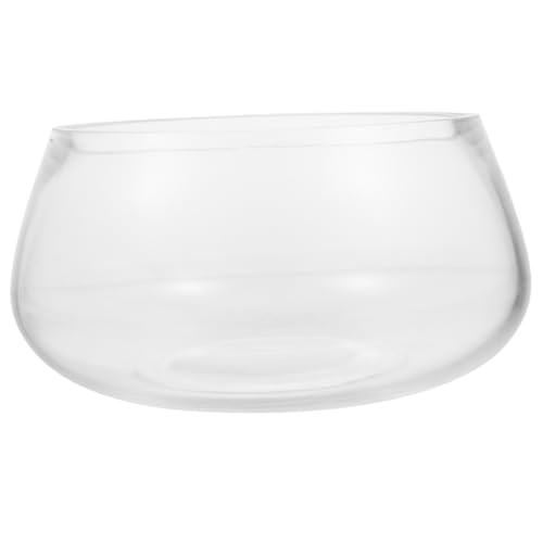 TOPBATHY 20cm Glas Fisch Tank Runde Glas Schüssel Fisch Schüssel Moderne Hydrokultur Pflanze Terrarium TOPBATHY 20cm Glas Fisch Tank Runde Glas Schüssel Fisch Schüssel Moderne Hydrokultur Pflanze Terrarium von TOPBATHY