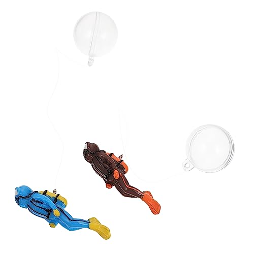 TOPBATHY 2sätze Aquarium Taucher Dekoration Fischtankornament Unterwasser Taucher Figurine Aquarium Deko Für Aquarien Und Innenräume von TOPBATHY