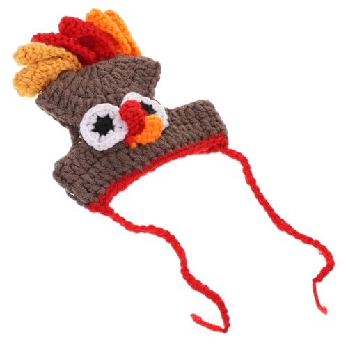 TOPBATHY 30–35 cm Große Strickmütze Für Haustiere Truthahnmütze Für Hunde Und Katzen Foto-Requisite Festlich Und Stilvoll von TOPBATHY