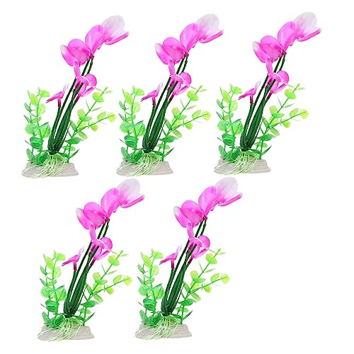 TOPBATHY 5 Stück Lifelike Aquatic Plants für Aquarien Plastische Wasserpflanzen zur Dekoration von Fischbehältern Lebensechte Aquarienlandschaftsornamente TOPBATHY 5 Stück Lifelike Aquatic Plants für Aquarien Plastische Wasserpflanzen zur Dekoration von Fischbehältern Lebensechte Aquarienlandschaftsornamente von TOPBATHY