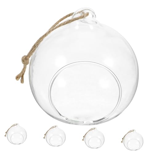 TOPBATHY 5 Stücke Glaskugel Kugel Hängende Blumenvase Teelichthalter Wohnkultur Gartendekor Hochzeits-mittel TOPBATHY 5 Stücke Glaskugel Kugel Hängende Blumenvase Teelichthalter Wohnkultur Gartendekor Hochzeits-mittel von TOPBATHY