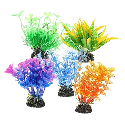 TOPBATHY 5Stücke Künstliche Wasserpflanzen Dekorationen Für Aquarien Simulierte Wasserpflanzen Ornamente Für Fischbecken Teich Und Aquariengestaltung TOPBATHY 5Stücke Künstliche Wasserpflanzen Dekorationen Für Aquarien Simulierte Wasserpflanzen Ornamente Für Fischbecken Teich Und Aquariengestaltung von TOPBATHY