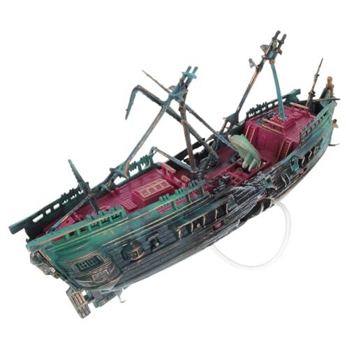 TOPBATHY Aquarium Schiffbruch Deko Aus Harz Robust Und Leicht Premium-ozeandekoration Für Fischbehälter Simuliertes Wrack Für Versteckspiel Und Aquarienlandschaft Hochwertige TOPBATHY Aquarium Schiffbruch Deko Aus Harz Robust Und Leicht Premium-ozeandekoration Für Fischbehälter Simuliertes Wrack Für Versteckspiel Und Aquarienlandschaft Hochwertige von TOPBATHY