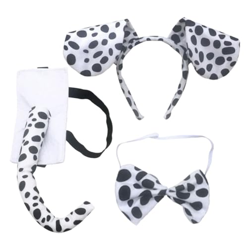 TOPBATHY Niedliches Hundekostüm Set mit Gepunktetem Polyester Hundeohren Haarreif Weicher Halloween und Kostümpartys Hübsches Foto Requisit für Welpen und Haustiere TOPBATHY Niedliches Hundekostüm Set mit Gepunktetem Polyester Hundeohren Haarreif Weicher Halloween und Kostümpartys Hübsches Foto Requisit für Welpen und Haustiere von TOPBATHY