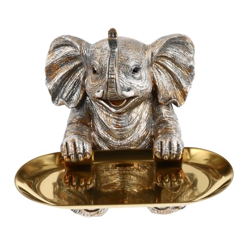 TOPBATHY Serviertablett Aus Kunstharz Elefant Kunsthandwerk Vogelhäuschen Aus Kunstharz Für Schreibtischdekoration TOPBATHY Serviertablett Aus Kunstharz Elefant Kunsthandwerk Vogelhäuschen Aus Kunstharz Für Schreibtischdekoration von TOPBATHY