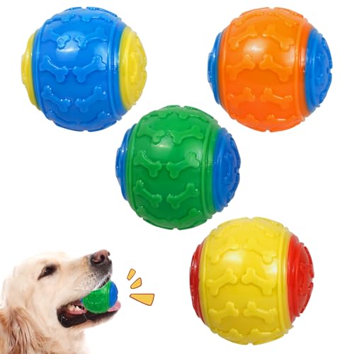 TOPCZY 4 Pcs Wurfball für Hunde robust, interaktives hundespielzeug Ball, bälle für Hunde klein hundespielzeug Ball unzerstörbar Hund Interaktive Hund Ball Kauspielzeug für mittelgroße Hunde TOPCZY 4 Pcs Wurfball für Hunde robust, interaktives hundespielzeug Ball, bälle für Hunde klein hundespielzeug Ball unzerstörbar Hund Interaktive Hund Ball Kauspielzeug für mittelgroße Hunde von TOPCZY