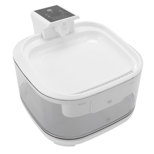 Automatischer Katzenwasserbrunnen Stille Betrieb Großer Kapazität Haustier -Trinkspender, Stabiles Gesundheitsmaterial, Ideal für Katzen, Kunststoff 4.5L (White) von TOPINCN