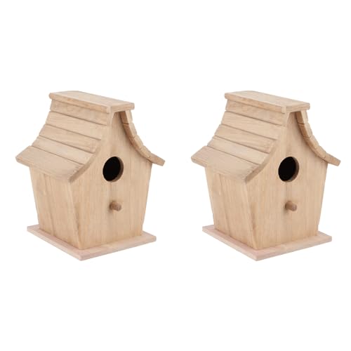 Hängendes Vogelhaus, Holzoberflächen-Vogelhaus, Tierbedarf-Zuchtkasten, Hölzerner Vogelnistkasten für die Garten-Hinterhof-Dekoration von TOPINCN