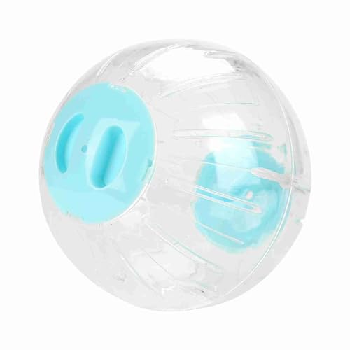 Kleiner Haustier -Rennerei -Übungsball Leichtes und Langlebiges Haustierspielzeug für Hamsterunterhaltung und Gesunde Bewegung, Transparentes Design für Interaktives Spiel - 18,5 cm, Blau (#2) von TOPINCN