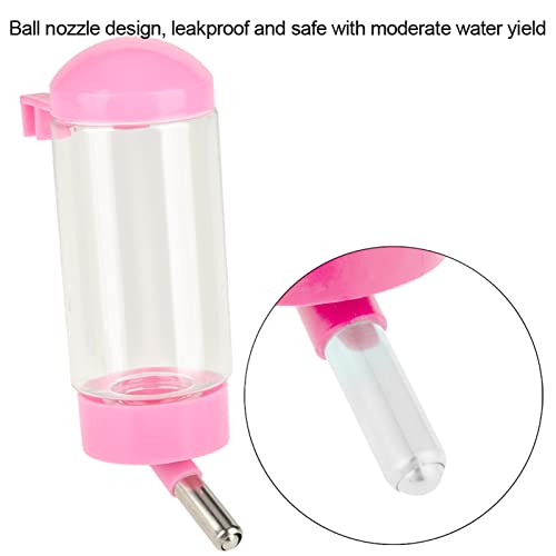 Langlebige, Lecksistente Haustierkugeldüse für Kaninchenhundkatze, Versiegelungsgummi-Ring-Design, Leicht zu Bedienende Hängende Wasserflasche für Käfig (Rot) von TOPINCN