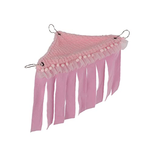 Niedliche Spitzengestaltung Guinea Pig Hackout, Hamsterzelt, Haustier -Hängemattenzelt für Kleine Haustiere, Komfortables Schlaferlebnis, Haustierkäfig (PINK) von TOPINCN