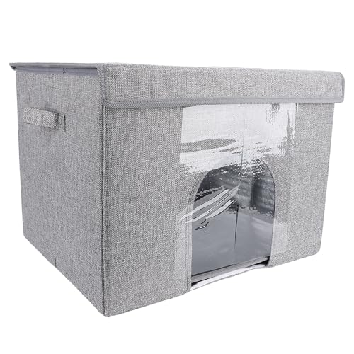 Pet Ice House Faltbare Katzenhöhle Stylish Minimalist Design Komfortable Tragbare Innenhöhle die Ganze Saison Universal (Grey) von TOPINCN