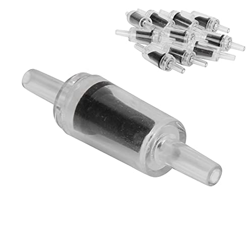 TOPINCN 10 PCs Einweg -Ventile aus Haltbarem Material, Effektiver Schutz für Aquariumluftpumpen, Geeignet für Fischhalter, Geeignet (Transparentes Schwarz) von TOPINCN