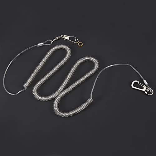 TOPINCN 6m Papagei Vogel Flug Training Seil Leinen Kit Anti-Bite U-Shackle Leichtes Tragbar für Vogelspielzeuge (8,5 mm+6 m Fliegenseil) von TOPINCN