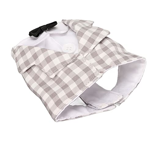 TOPINCN Anzug Elegantes Checkhemd für Vögel, Hautfreundliche Polyester -Vogelkleidung für Partys, Geburtstage (L) von TOPINCN