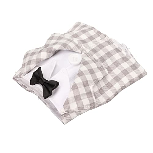 TOPINCN Anzug Elegantes Checkhemd für Vögel, Hautfreundliche Polyester -Vogelkleidung für Partys, Geburtstage (M) von TOPINCN