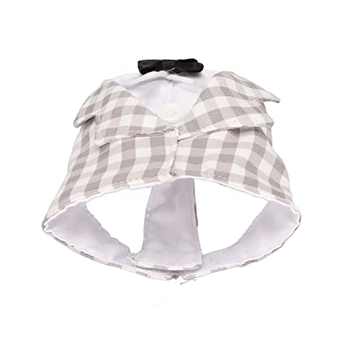 TOPINCN Anzug Elegantes Checkhemd für Vögel, Hautfreundliche Polyester -Vogelkleidung für Partys, Geburtstage (XS) von TOPINCN