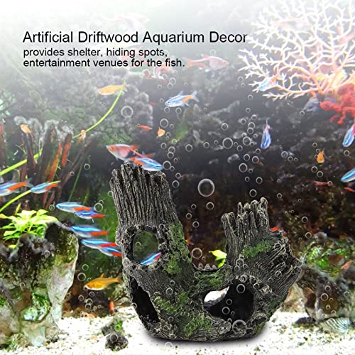 TOPINCN Aquarium -Kofferraum -Dekor Gefälschte Harzbaumkoffer für Fischtank, Lebendiges Design, das Fisch mit Schutz und Versteck, ohne Giftig und Sicher für Aquarium (ST-004B) von TOPINCN