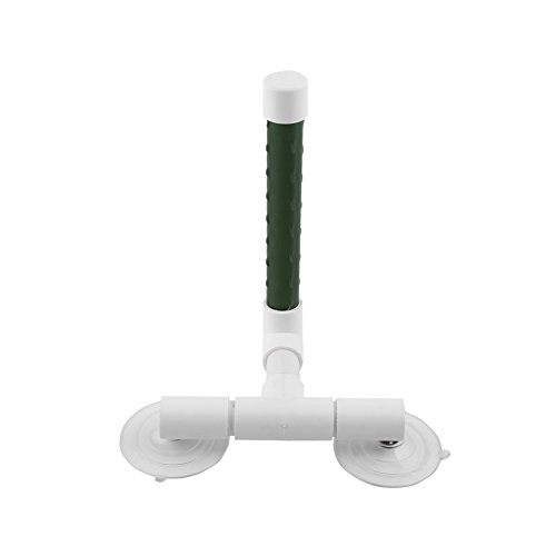 TOPINCN Blockgie Saupf Tasse Fenster Duschbad Pfoten Schleifspielzeug für Vogel Dusche Lovebirds Plastik Whitegreen 1 Pack von TOPINCN