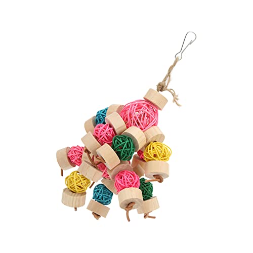TOPINCN Buntes Papageienkauspielzeug Sicherer Safe für Vögel, die Sepak Takraw Toy Hängen (#2) von TOPINCN