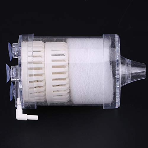 TOPINCN Eckfilter mit Dreifachem Filtrationssystem, Leicht zu Reinigender Schwammfischtankfilter, Biochemiefilter für Sauerstoffpumpe, Ideal für Kleine Aquarien [Rauschen Reduzieren, Weniger Platz (L) von TOPINCN