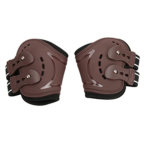 TOPINCN Equine Protection Boots Flexible, Luftperforierte, Atmungsaktive, Stoßdämpfende Open-Front-Pferderückenstiefel Zum Laufen (M) von TOPINCN