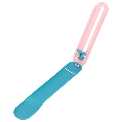 TOPINCN Gat Treat Scoop Aeve Premium Cat Tetas Tetas Behandeln (Blauer Löffel mit rosa Griff) von TOPINCN
