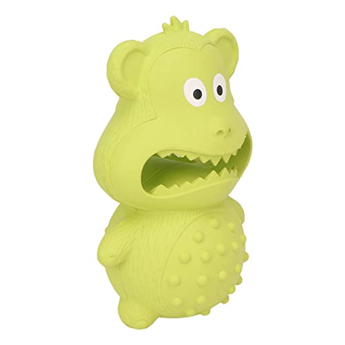 TOPINCN Gummi -Hundespielzeug Exquisite Handwerkskunst Sauberer Zähne Quietschendes Hund Spielzeug für Haustierbedarf (Green) von TOPINCN