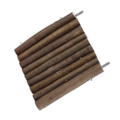 TOPINCN Hamster Holzplattform Sicherer Nistspielstand für Kleine Haustiere Käfigstämme Jumping Pedal für Kaninchen, Vögel (15 cm) von TOPINCN