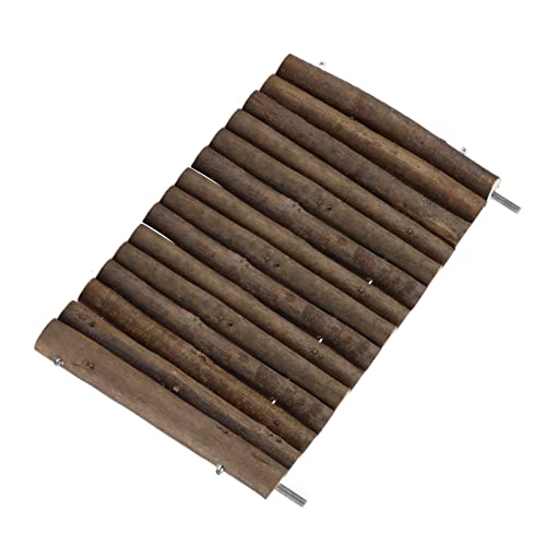 TOPINCN Hamster Holzplattform Sicherer Nistspielstand für Kleine Haustiere Käfigstämme Jumping Pedal für Kaninchen, Vögel (25CM) von TOPINCN