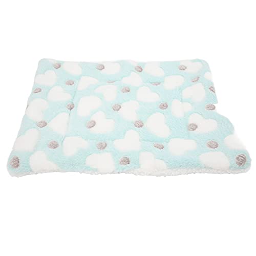 TOPINCN Hamster Winter Warmes Fleece Pad Weich Bequeme Tierbett für Hamster Kaninchen Chinchilla, Korallenfleece + Wolle (Ich Liebe Grün) von TOPINCN