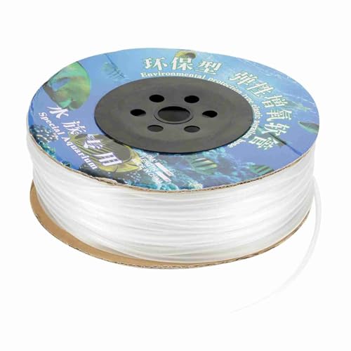 TOPINCN Hochwertige PVC Air Line Rohr 100m - Sicher für Fischknick -resistente Mischungen mit Aquariumdekor Ideal für Fischtankluftpumpe von TOPINCN