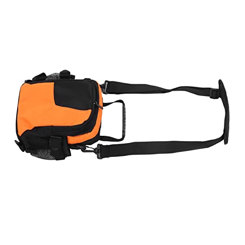 TOPINCN Hund Behandelt Beutel EIN Verstellbares Schnallen Pet Snack Training für das Gehen auf Dem Wanderschulter (Orange und Schwarz) von TOPINCN