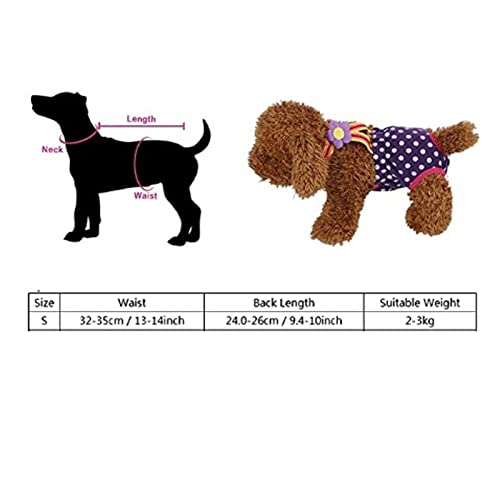 TOPINCN Hundehosenhose, die eine Paarung bei Verhindern, Waschbarer Physiologischer Hosaplender für Weibliche Hunde (Nr. 10 (s) Es Wird empfohlen, DASS von TOPINCN