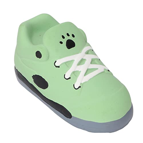 TOPINCN Latex Quietschendes Hund Spielzeug Weiche Interaktive Schuhform Welpe Kauspielzeug für Innen Im Freien Im Freien, Leicht zu Reinigen für Haustiergesundheit (Green) von TOPINCN