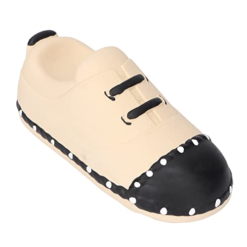TOPINCN Latex Quietschendes Hund Spielzeug Weiche Interaktive Schuhform Welpe Kauspielzeug für Innen Im Freien Im Freien, Leicht zu Reinigen für Haustiergesundheit (Milchteefarbe) von TOPINCN