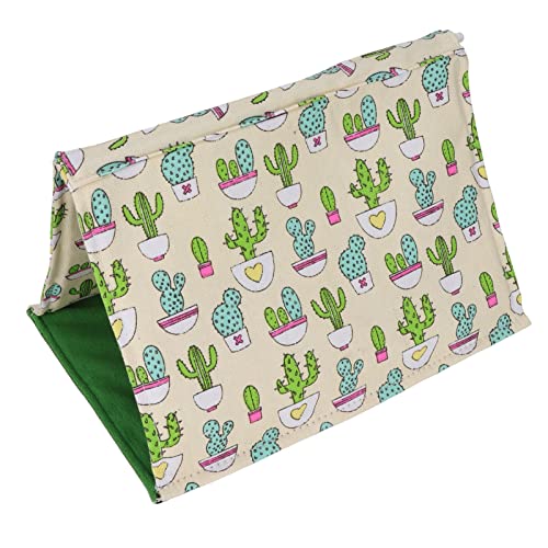 TOPINCN Maschinenwaschbares Reptilienschlafbett für Bärtige Drache Gecko, Multifunktional Echsenzelt, Bequemes Wasserdichtes Verbundtuch + Polyester (frischer Kaktus) von TOPINCN