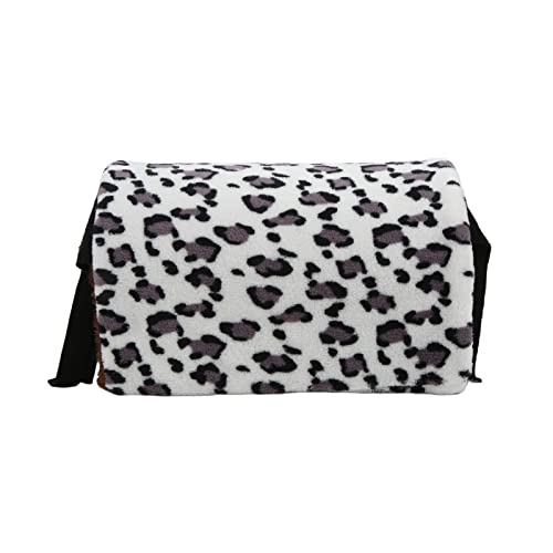 TOPINCN Pet Tunnel Flanell Leopard Versteckschlauch für Hamster Meerschwein (Grauer Leopard) von TOPINCN