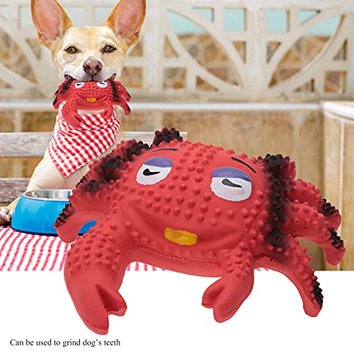 TOPINCN Safer Dauerhafter Niedlicher Cartoon -Beißspielzeug für Hundepuppenzähne, Haustiergeschenk für Aufmerksamkeit, Latexmaterial, 11 * 14 cm, 1 Pack (Krabbe) von TOPINCN