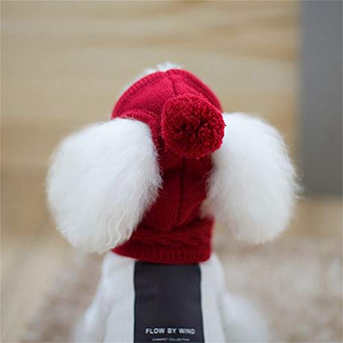 TOPINCN Schöne Dogboule Dekoration Hundehut und Gewebter Schal - F aus Modischen Haustierzubehör - Angepasst an Alle und Graue Hundegehüter Für Weihnachtsferien (Grey #09) von TOPINCN