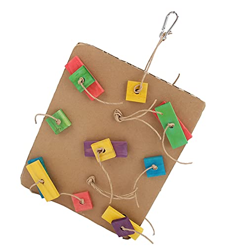 TOPINCN Spielzeug Zum Kauen der Farbigen Hölzernen Holzblöcke für Nagte Accessoires von Petolierten Vogelkäfig für Haustiere (L 48x18x72in) von TOPINCN