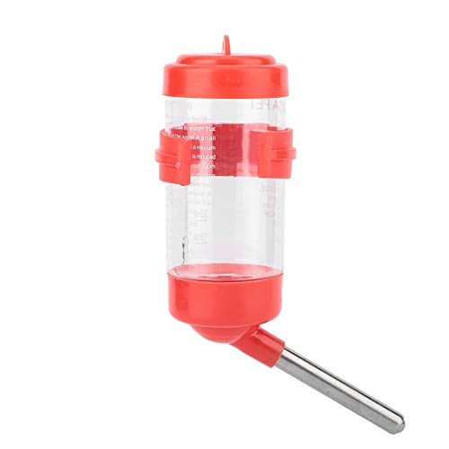 TOPINCN Tragbare Hamster -Wasserflasche mit Tropfendüse, 80 Ml Igelwater Futter für Tägliche Spaziergang (Rot) von TOPINCN