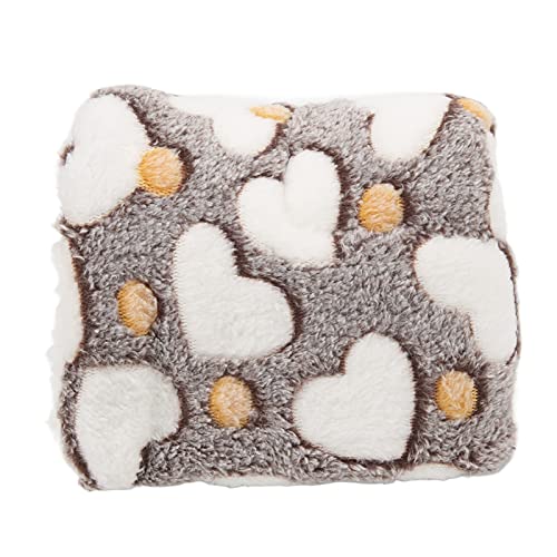 TOPINCN Weiches Hamsterbett Fleece Pad, Korallenwollematerial, Sicherer und Warmer Schlaf, Hand/Maschine Gewaschen, Ideal für Hamsterkaninchen Chinchilla, Geeignet für EIN Haustier (Love Cafe) von TOPINCN