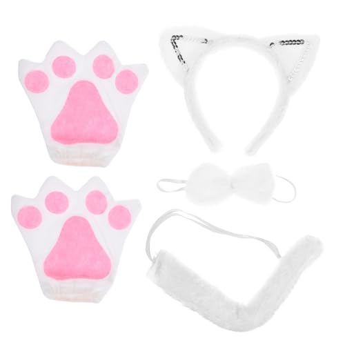 TOPPERFUN 1Satz Katzenohren Cosplay Teiliges Tierkostüm mit Fliege und Ohrhaarband für Halloween Karneval Rollenspiele und Partys Leicht und Langlebig für Erwachsene TOPPERFUN 1Satz Katzenohren Cosplay Teiliges Tierkostüm mit Fliege und Ohrhaarband für Halloween Karneval Rollenspiele und Partys Leicht und Langlebig für Erwachsene von TOPPERFUN