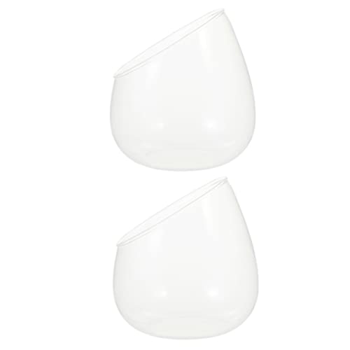 TOPPERFUN 2Stücke Set Glasterrarium für Sukkulenten und Kakteen Dekorative Pflanzgefäße für Garten Langlebiges Design für Kleine TOPPERFUN 2Stücke Set Glasterrarium für Sukkulenten und Kakteen Dekorative Pflanzgefäße für Garten Langlebiges Design für Kleine von TOPPERFUN